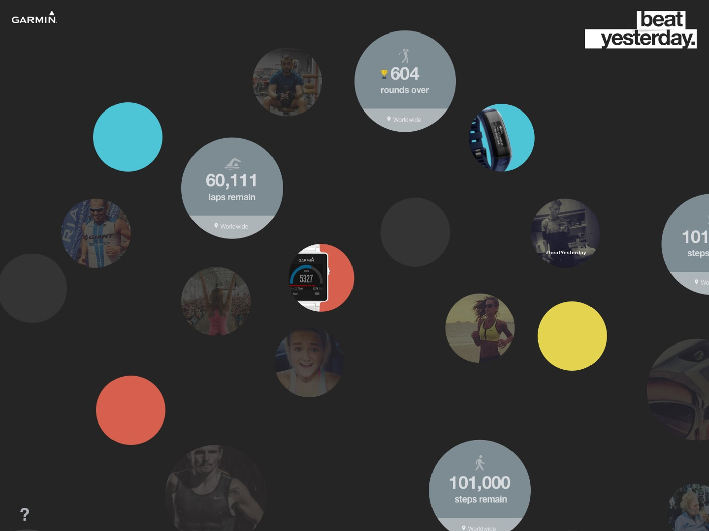 Garmin Beat Yesterday interactive concept