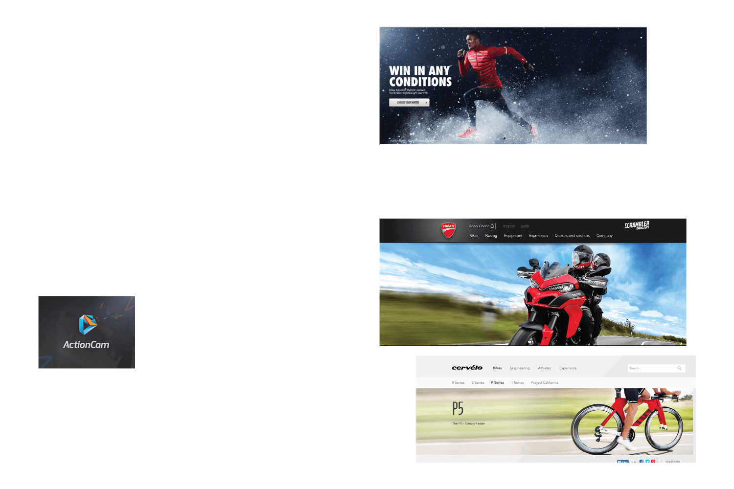 moodboards for Garmin VIRB